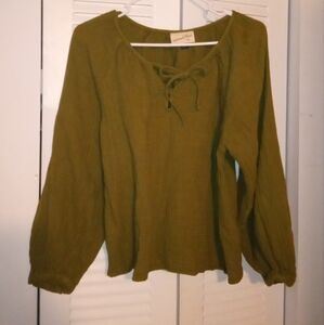 Universal Thread Olive Green Blouse